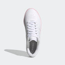 Tênis Adidas Court Bold Branco e Rosa Feminino